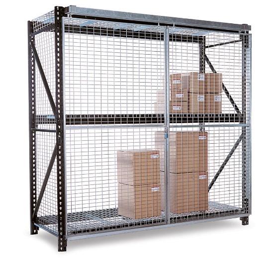 FOLDING GUARD Pallet Rack Enclosure - 96x96' - Sliding Door Assembly ...